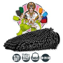 Nuke Guys - Chenille Waschhandschuh - schwarz