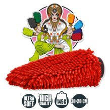 Nuke Guys - Chenille Waschhandschuh - rot