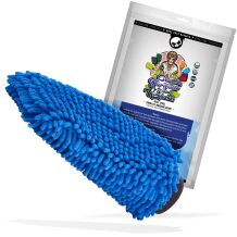 Nuke Guys - Chenille Waschhandschuh - blau