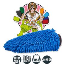 Nuke Guys - Chenille Waschhandschuh - blau