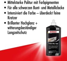 Sonax Polish+Wax Color schwarz - 500ml