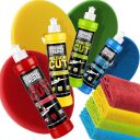 Garage Freaks Politurset - Heavy Cut + Medium Cut + Finish Cut + Protection + passende Pads + Mikrofasertücher