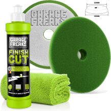 Garage Freaks Politurset - Heavy Cut + Medium Cut + Finish Cut + 3 passende Pads + 3 Mikrofasertücher
