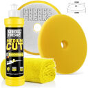 Garage Freaks Politurset - Heavy Cut + Medium Cut + Finish Cut + 3 passende Pads + 3 Mikrofasertücher