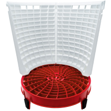 The Detail Guardz - Scrub Wall 2-teilig in Weiß mit Dirt Lock Rot