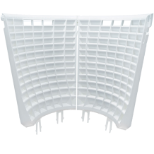 The Detail Guardz - Scrub Wall 2-teilig in Weiß mit Dirt Lock Rot