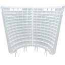 The Detail Guardz - Scrub Wall 2-teilig in Weiß mit Dirt Lock Rot