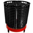 The Detail Guardz - Scrub Wall 4-teilig in Schwarz mit Dirt Lock Rot