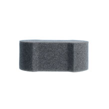 Handpolierschwamm tailliert, schwarz soft, Ø 100/40 mm