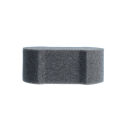 Handpolierschwamm tailliert, schwarz soft, Ø 100/40 mm