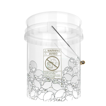 Nuke Guys Skullparade Bucket 5 GAL - transparent