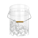 Nuke Guys Skullparade Bucket 5 GAL - transparent