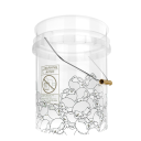 Nuke Guys Skullparade Bucket 5 GAL - transparent