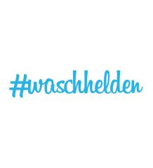 Waschhelden Logo Sticker 10x2cm