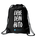 Waschhelden LIEBE. DEIN. AUTO. Gymbag schwarz
