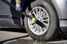 AVA Felgenbürste mit Wasserdurchlass