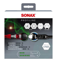 Sonax SchaumPad medium Polierschwamm 85mm - 4er Set