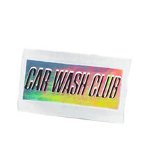 Waschhelden Car Wash Club Hologramm Sticker 5x2cm