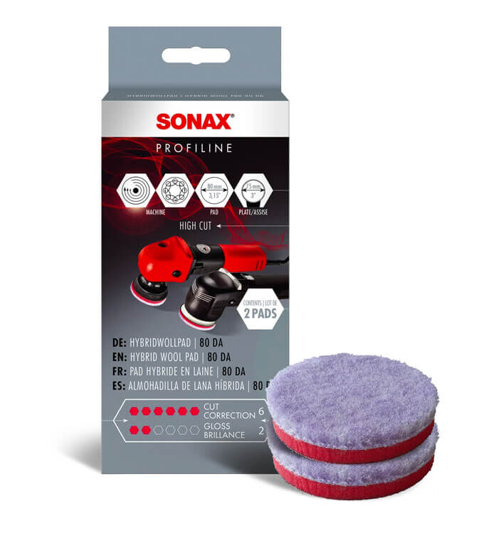 Sonax HybridWollpad 80 DA 80mm 2er Set
