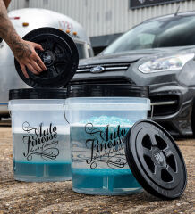 Auto Finesse Detailing Bucket mit Einsatz 20L transparent