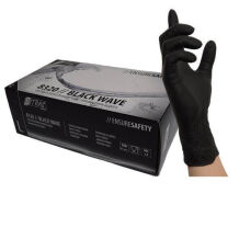 Nitras Black Wave Einweghandschuhe Schwarz