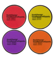 Koch Chemie Polierschwamm 76mm - Rot, Gelb, Violett, Orange