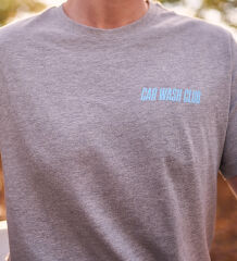 Waschhelden Car Wash Club T-Shirt grau meliert