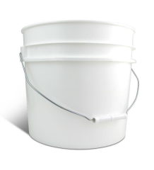 US Heavy Duty Wascheimer 3,5 Gallonen 13L weiß