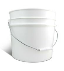US Heavy Duty Wascheimer 3,5 Gallonen 13L weiß