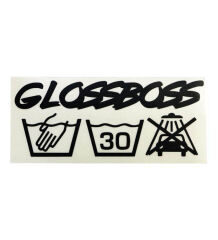 Glossboss Handwash Only Aufkleber schwarz