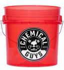 Chemical Guys Transparent Red Wascheimer 4,5 Gallonen 17L