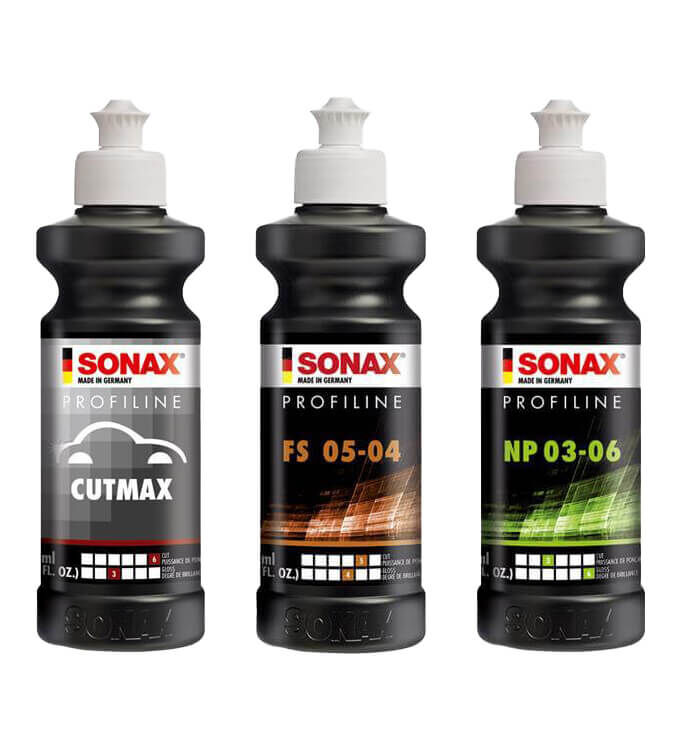 Sonax Profiline 3er Politur Set für Rotation - 250ml