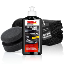 SONAX Polish&Wax Set, schwarz 250ml