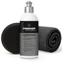 THE FINISHER LeatherLock 500ml + Auftragsschwamm + Mikrofasertuch