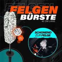 THE FINISHER WheelKing + Mikrofaser Felgenbürste und Felgenpinsel