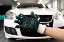 Wizard of Gloss Detailing Finger Mitts Green - 2 Waschhandschuhe (1 Paar)